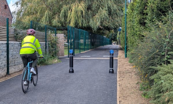 Upgraded cycle and pedestrian path to encourage active travel